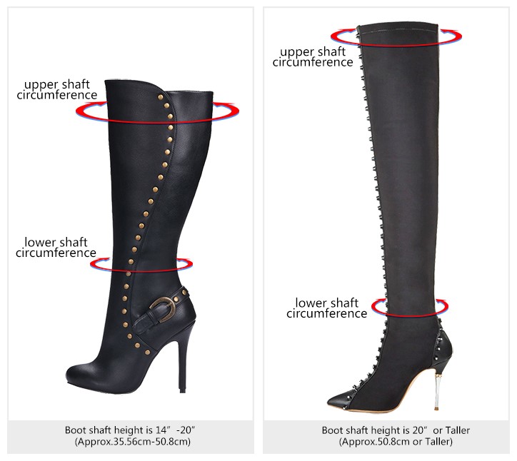 How to measure boots shaft height and circumference? - Wedding Dresses ...